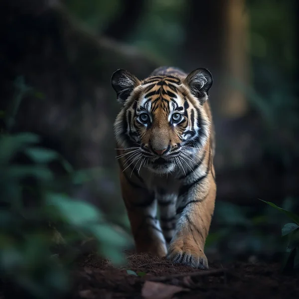 stock image tiger in the forest