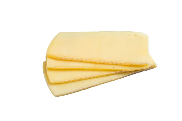 Άψητη Ρακλέτ Ελβετικό Τυρί Απομονωμένα Λευκό Φόντο — Φωτογραφία Αρχείου
