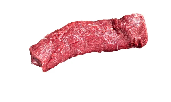 Surowa Polędwica Jagnięca Filet Mutton Sirloin Meat Izolacja Białym Tle — Zdjęcie stockowe