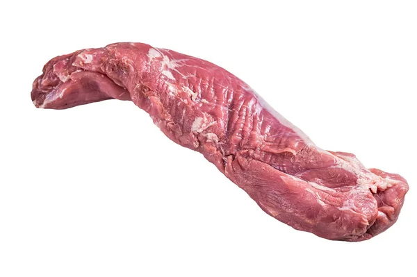 Сырое Мясо Филе Свинины Изолированный Белом Фоне — стоковое фото