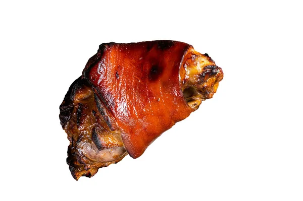Bavarian Schweinshaxe Assado Porco Hock Ham Junta Com Sauerkraut Isolado — Fotografia de Stock