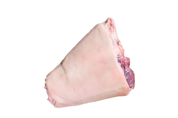 Carne Crua Porco Uma Mesa Cozinha Isolado Sobre Fundo Branco — Fotografia de Stock