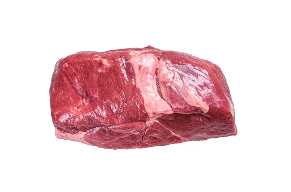 Rohes Kalbfleischsteak Filet Isoliert Auf Weißem Hintergrund — Stockfoto