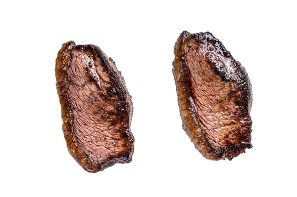 Grilovaná Vrchní Svíčková Nebo Pikanha Steak Izolováno Bílém Pozadí — Stock fotografie