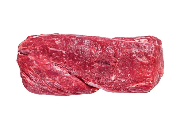 Rohes Rindfleisch Vom Filet Isoliert Auf Weißem Hintergrund — Stockfoto