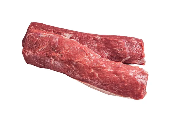 Raw Lamb Tenderloin Fillet Mutton Sirloin Meat Butcher Table Isolated — Stock Photo, Image