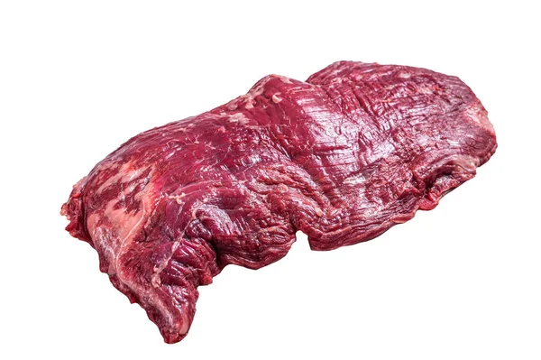Bavette Sayap Organik Mentah Atau Steak Daging Terisolasi Pada Latar — Stok Foto