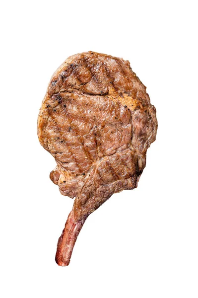 Kemik Baltasında Biftek Kaburga Beyaz Arkaplanda Izole — Stok fotoğraf
