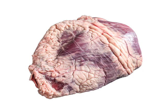 新鮮な生牛肉の肝臓の内臓 白地に隔離された — ストック写真