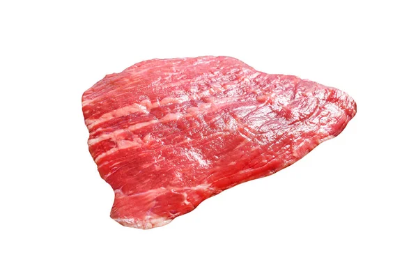 Roh Steak Aus Eisen Marmor Beef Black Angus Isoliert Auf — Stockfoto