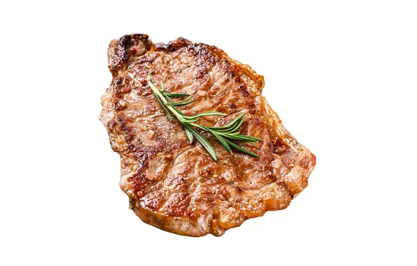 New York Bifteği Striploin Beyaz Arkaplanda Izole — Stok fotoğraf