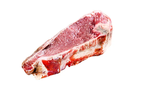 Beef Bone Sirloin Isolated White Background — Stock Photo, Image