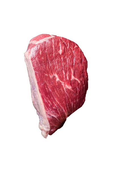 클리버에 신선한 익지않는 소고기 Sirloin 스테이크 고품질 Isolate — 스톡 사진