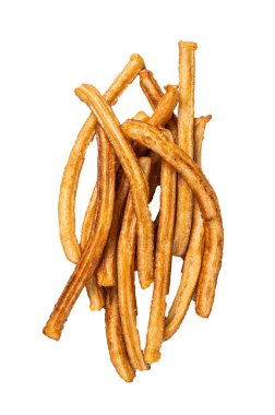 Mutfak masasında çubuk kraker. Yüksek kalite tecrit, beyaz arkaplan