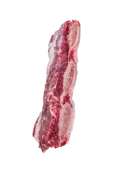 Raw Beef Short Ribs Kalbi Kitchen Table High Quality Isolate — Stock Photo, Image