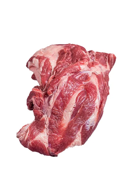 Carne Cordero Cruda Deshuesada Una Mesa Carnicero Aislamiento Alta Calidad —  Fotos de Stock