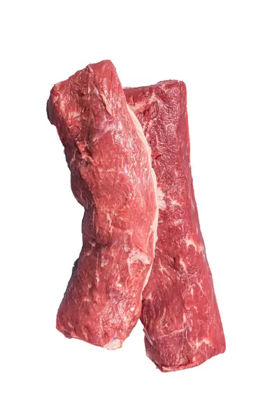 Αρνίσιο Φιλέτο Φιλέτο Αρνίσιο Κρέας Κρεοπωλείο Υψηλής Ποιότητας Απομόνωση Λευκό — Φωτογραφία Αρχείου