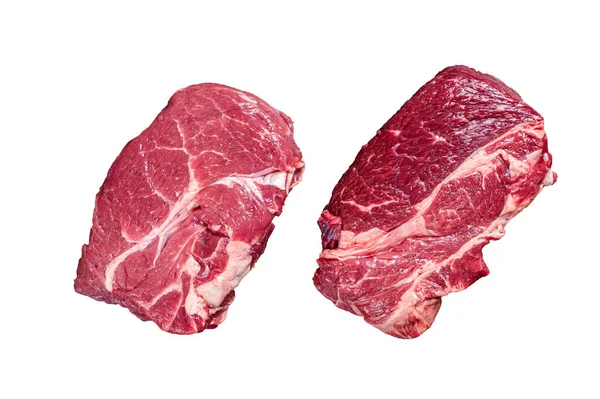 Raw Chuck Eye Roll Beef Steak Butcher Table High Quality — Stock Photo, Image