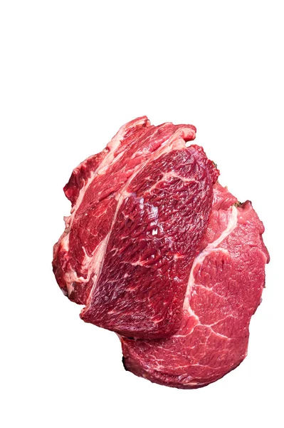Raw Chuck Eye Roll Black Angus Prime Beef Steak Auf — Stockfoto