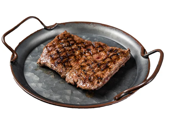 可供选择的牛排 烤牛排或砍刀牛肉肉 孤立的白色背景 — 图库照片