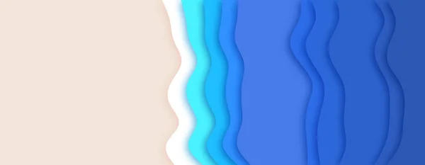 Vagues Mer Plage Sable Toile Fond Lumineuse Abstraite — Image vectorielle