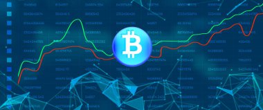 Bitcoin BTC şifreleme para birimi sembol vektörü