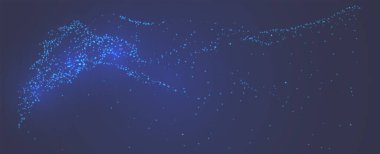 Noktalı vektör soyut geleceksel dijital manzara