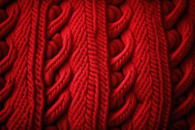 Cosy knitted background. Sweater texture generative