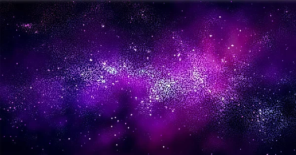 Cosmic Illustration Stippling Space Background — Image vectorielle