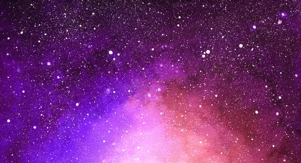 Космічна Ілюстрація Прекрасний Барвистий Фон Простору Акварель — стокове фото