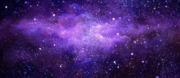 Ilustrație Cosmică Frumos Fundal Spațiu Colorat Acuarelă — Fotografie, imagine de stoc