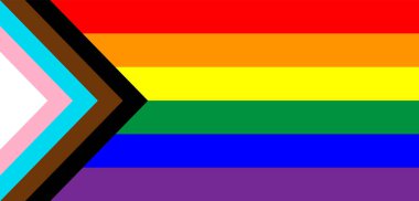 Vektör içinde düz Ally LGBTQ gurur bayrağı