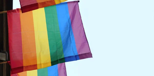 虹の旗 ゲイの誇り Lgbtqのシンボル — ストック写真
