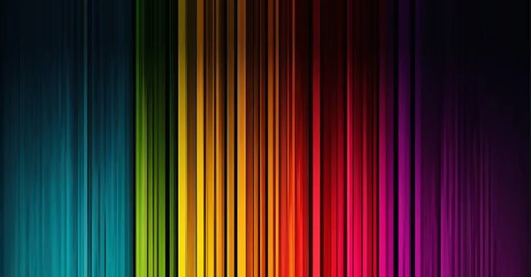 Linee Arcobaleno Sfondo Colorato Vettore — Vettoriale Stock