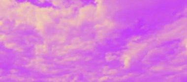 Canlı Renkli Estetik Gökyüzü Arkaplanı. Gerçekçi Vektör