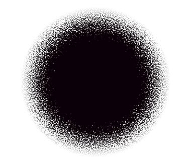 Yarım ton daire, duotone nokta deseni beyaz