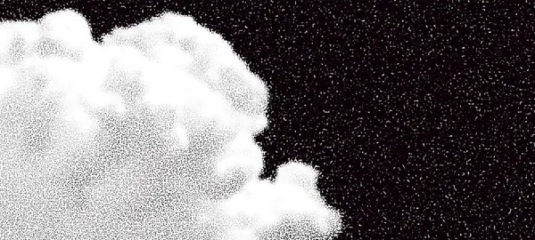 Полутоновое Небо Облаками Черно Белый Абстрактный Фон — стоковый вектор