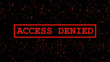 Ekrandaki iletiye erişim engellendi. Vektör gelecekçi ui