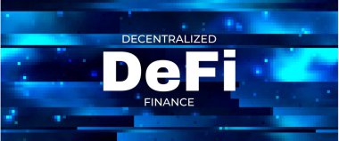 Şifreleme para birimi için DeFi Yerel Finans afişi