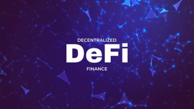 Şifreleme para birimi için DeFi Yerel Finans afişi