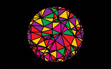 Lekeli cam veya mozaik vektör arkaplanı