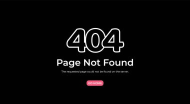 404 Page hata bulunamadı. Vektör yerleşim şablonu