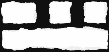 Yırtık kağıt parçaları vektör elementleri