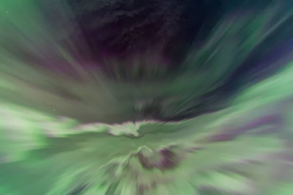 Aurora Borealis Corona Dessus Saskatchewan Canada — Photo