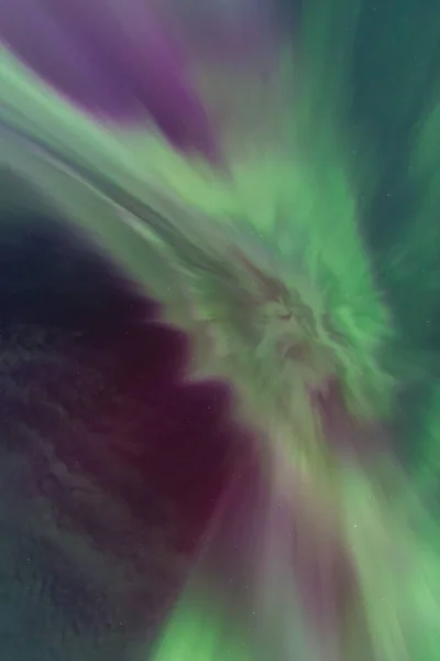 Aurora Borealis Corona Над Очеваном Канада — стоковое фото
