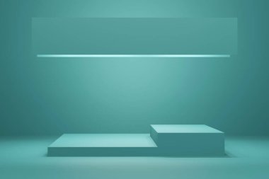 Kozmetik ürünlerinin reklam ürünleri için soyut sahne.