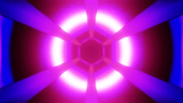 紫色のフラクタルSfトンネル Vjループ3Dレンダリング 高品質4K映像 — ストック動画
