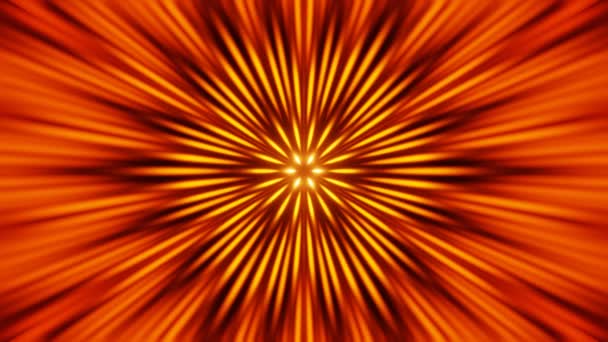 Rood Gele Laserstralen Een Cyclische Loop Tunnel Abstracte Achtergrond Hoge — Stockvideo