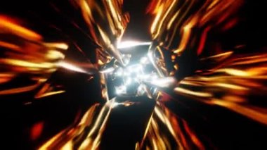 Soyut animasyon vj döngüsü kabartmalı geometrik figür. Yüksek kalite 4k görüntü