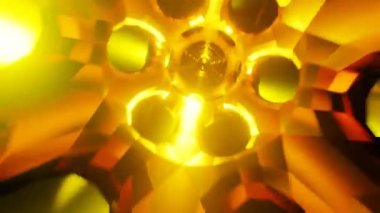 vk loop titreşimli rüya portalı tüneli soyut 3D arkaplan. Yüksek kalite 4k görüntü